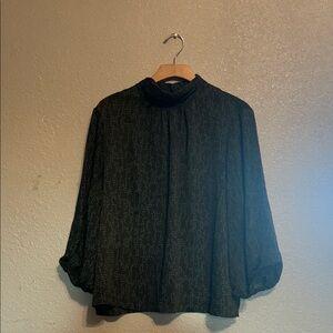 Prologue Charcoal Patterned Blouse